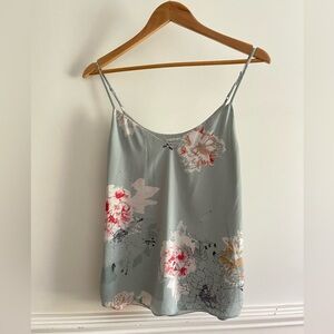 Aritzia Floral V-Neck Camisole